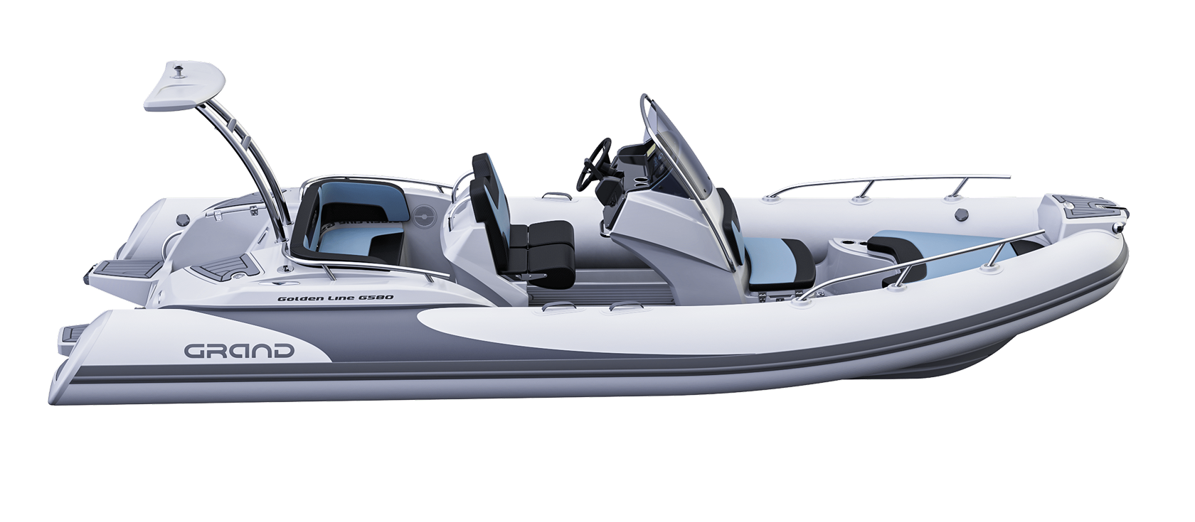 GRAND G580 for sale at Harbour Marine in Pwllheli near Abersoch. 5.8m RIB