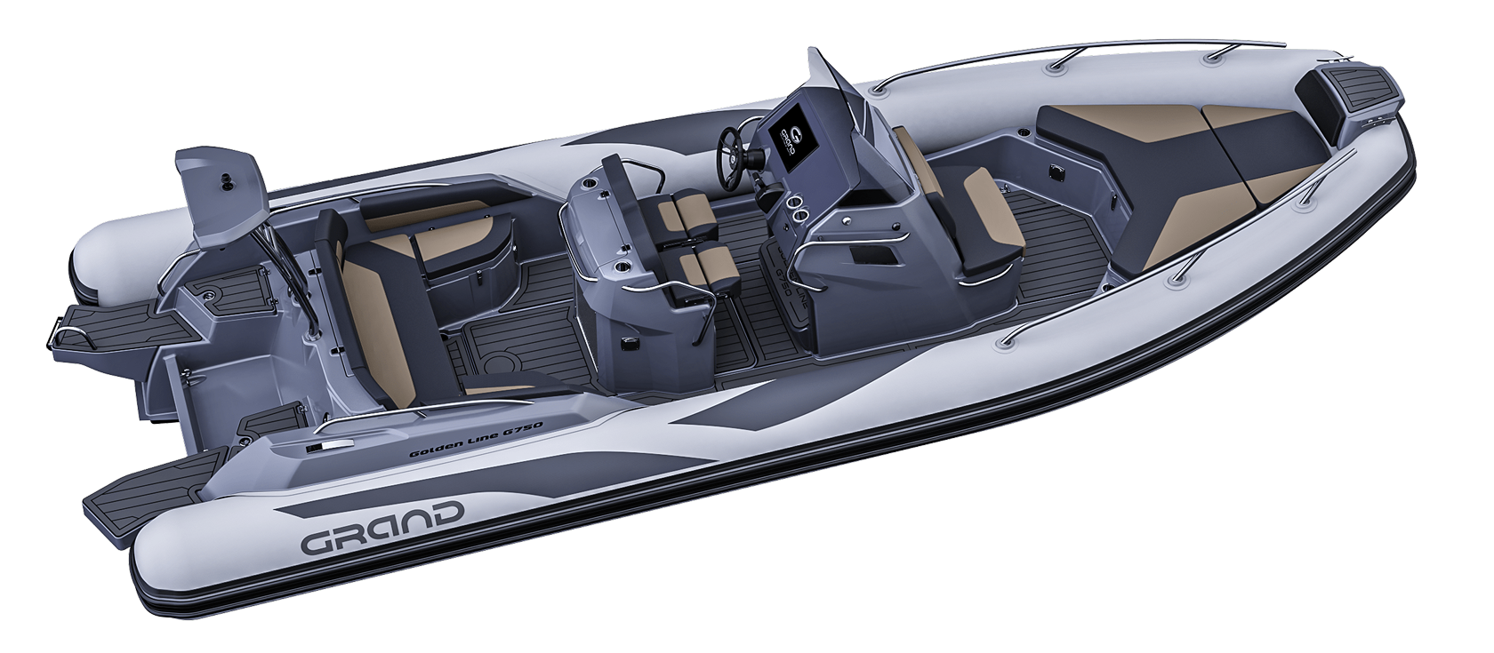 GRAND G750 For Sale at Harbour Marine in Pwllheli near Abersoch. Fantastic 7.5m RIB